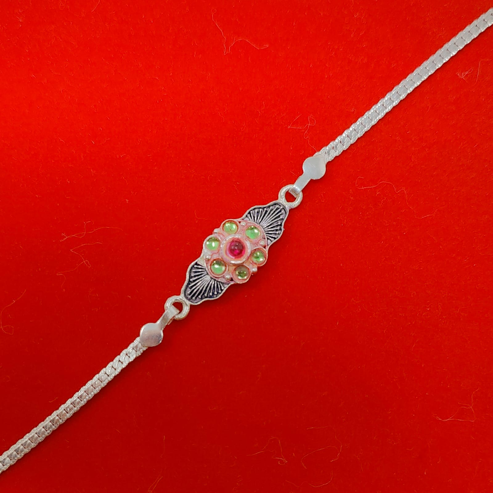 iconic silver rakhi